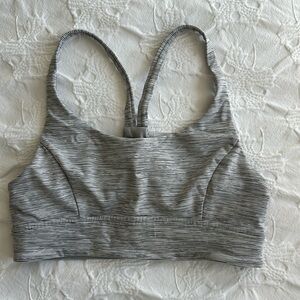 Lululemon space dye striped sports bra